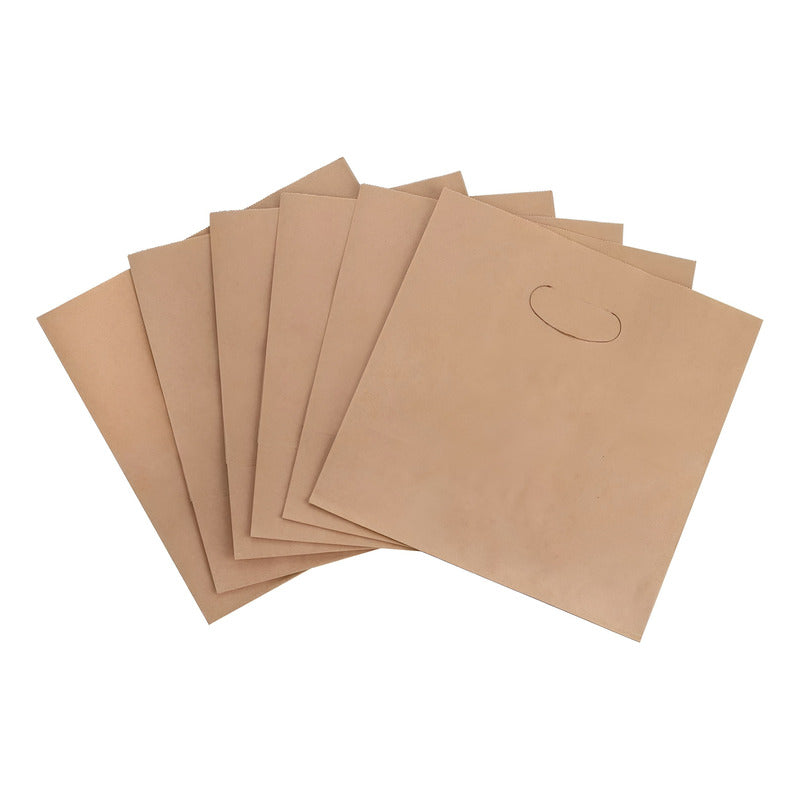 50 Bolsas Papel Bolsas Papel Kraft Bolsa Con Manilla 35x32cm - Marrón Claro / Bolsas Kraft 35x32cm - Bolsa