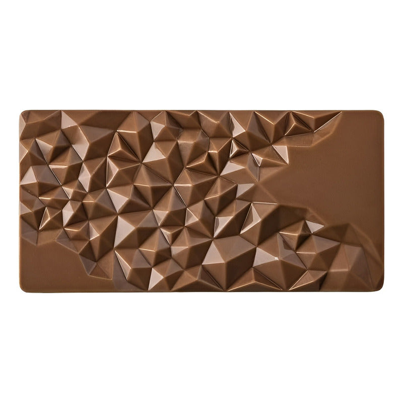 Molde De Chocolate Molde Policarbonato Barra Cristal 3 Cav Transparente