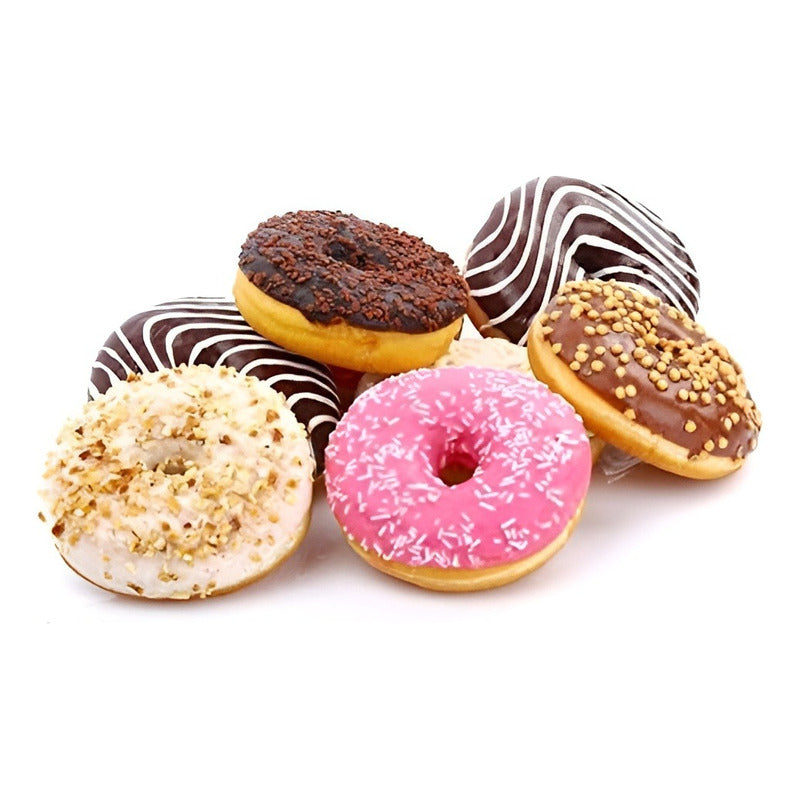 Pack X2 Moldes De Silicona Donas Moldes Donuts Molde Dona 6 Multicolor.