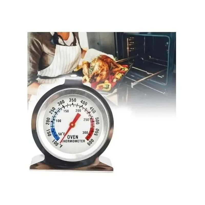 Termómetro Para Horno En Acero Inoxidable 50-300°c Gran Dial
