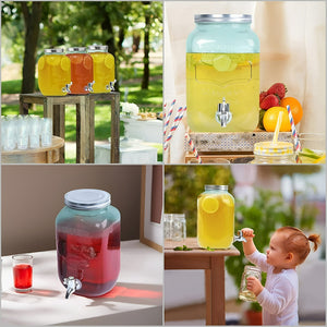 Dispensador De Agua Jarro De Bebidas Barril Sobremesa 4l Transparente / Dispensador De Bebidas 4l