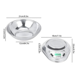 Pesa Gramera Pesa Digital Cocina Balanza Cocina 5kg/0.1g Pesa De Comida Pesa De Alimentos Balanza Digital Cocina Pesa Cocina Bascula Cocina Gramera Digital Balanza De Cocina Digital Pasteleriuscl