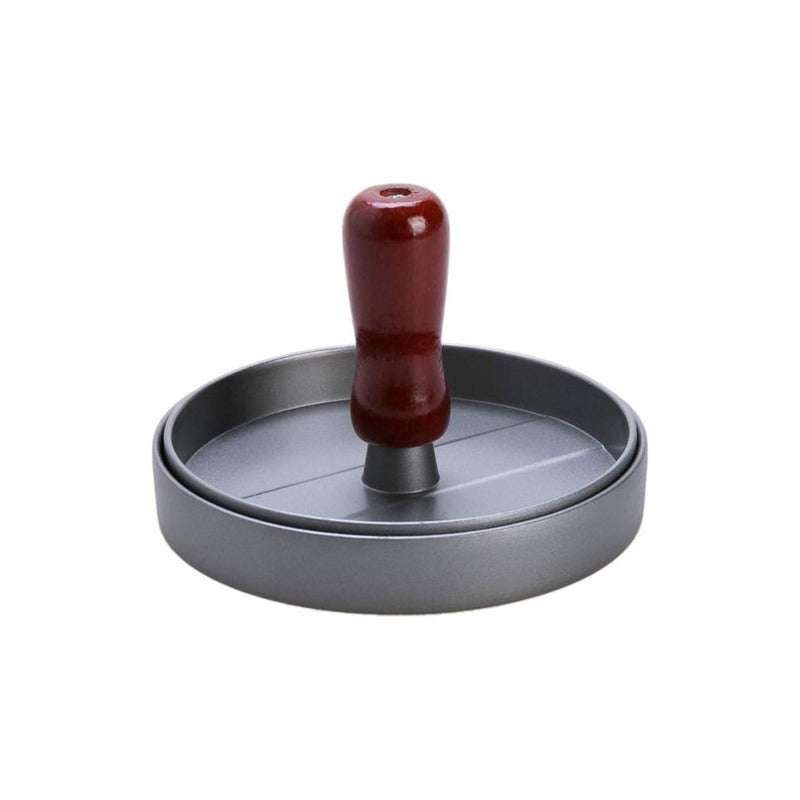 Prensa Para Hamburguesas Molde Antiadherente Asado Parrilla  Aluminio