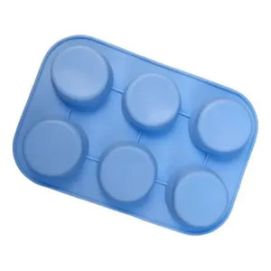 Pack X2 Moldes Silicona Moldes Cupcake Molde 6 Cavid Muffin  Multicolor