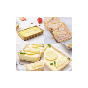 X24 Moldes Rectangulares Desmontables Molde Desmontable Rectangular Molde Rectangular Pastel 12cm Molde Desmontable Rectangular Kuchen Molde Rectangular Desmontable Metálico Queque Tarta Pasteleríacl