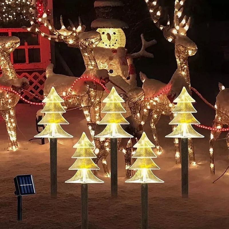 X10 Luces Navideñas Luces Navideñas Solares Arboles Navidad Amarillo