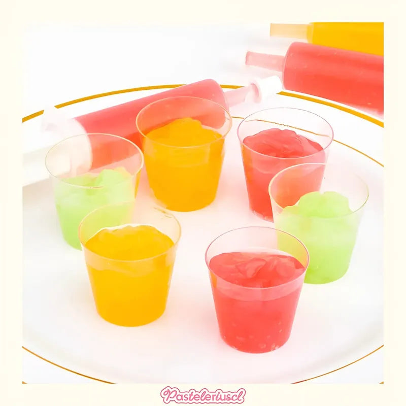 X100 Pocillos Para Postres Vasos Plasticos Vasos Shot 30ml Transparente