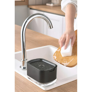 Soporte Esponja Lavaloza Para Tu Cocina Escurridor Lavaplato Negro