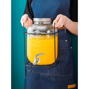 Dispensador De Jugos Con Atril Dispensadores De Bebidas 4l Plateado