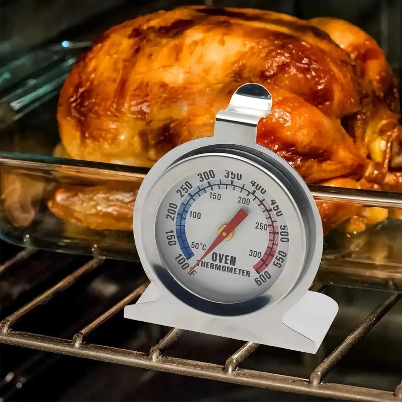 Termometro Para Horno Indicador Temperatura Cocina Acero Reloj Termometro Cocina Temperatura Para Horno Termometro Para... Plateado
