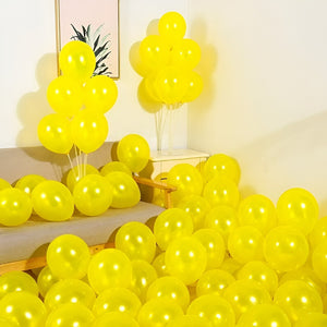 Pack X50 Globos Cumpleaños Decoracion Globos Cotillon Fiesta Amarillo Globos De Cumpleaños