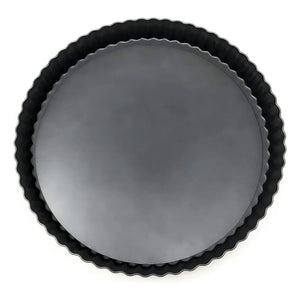 Molde Desmontable Moldes Desmontables Moldes Reposteria 28cm Borde Acanalado Parte Inferior Extraíble Revestimiento Resistente Para Hornear Quiche Perfectos Para Tartas De Frutas Pasteleriuscl Gris