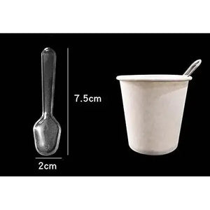 X250 Cucharas Postres Cucharas Desechables Cucharas Helado Cucharas Desechables Cucharas De Plástico Para Torta Y Postres Cucharas De Postre Plásticas Cucharas Para Degustación Pasteleriuscl