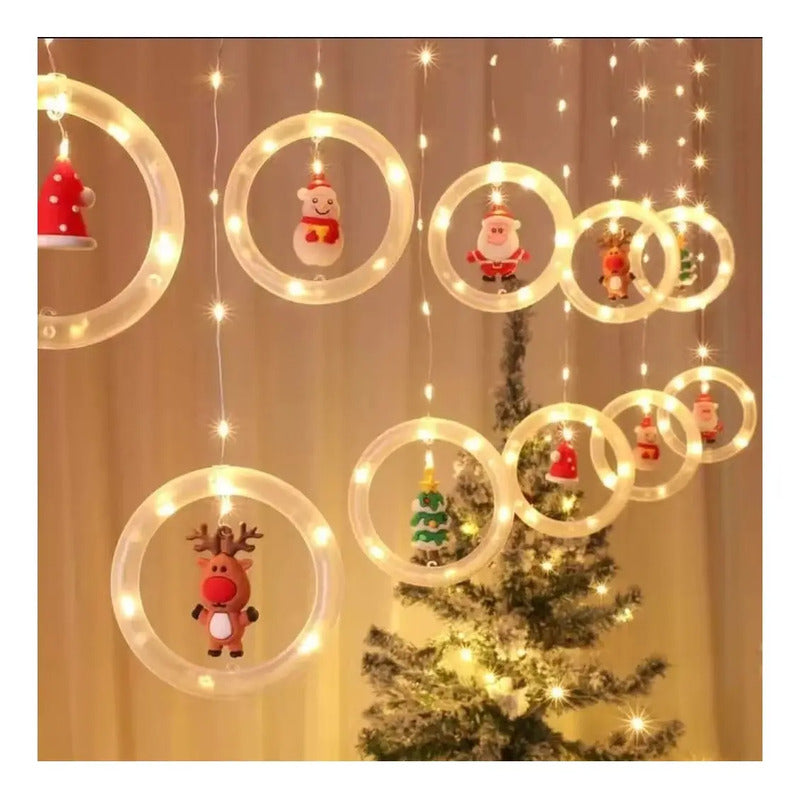 Cascada Guirnaldas Navidad Luces Guirnalda Navideñas 3012 Cálida