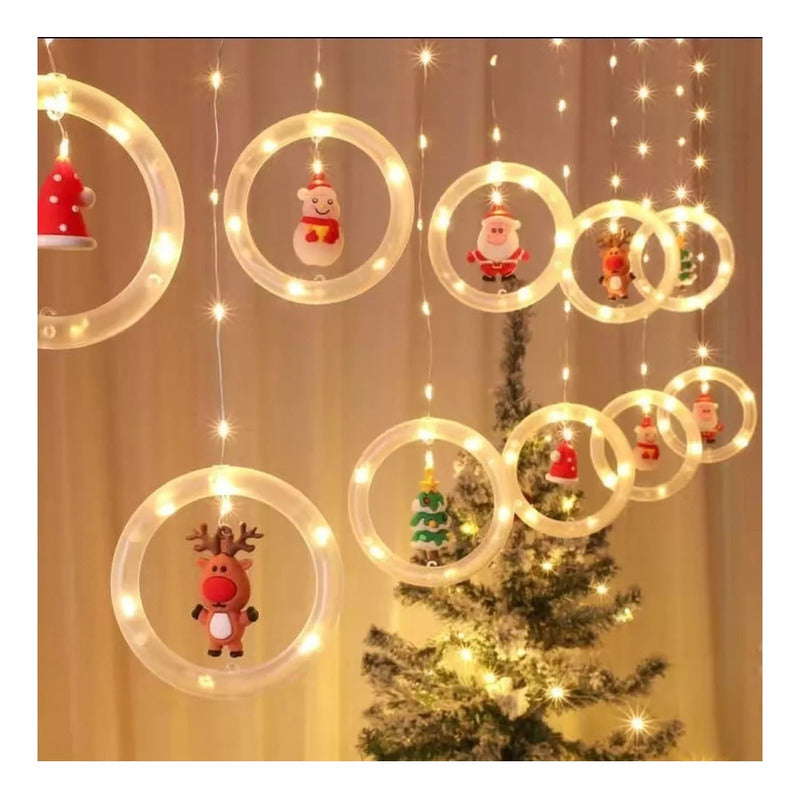 Cascada Guirnaldas Navidad Luces Guirnalda Navideñas 3012 Cálida