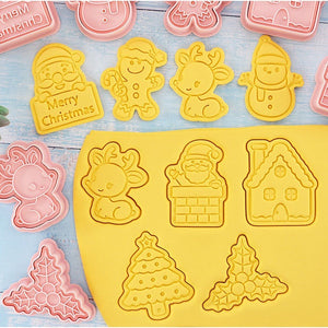 8 Moldes Para Galletas Cortador Galletas Cortadores Navidad
