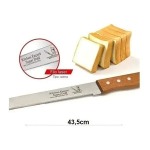 Cuchillo De Sierra Cuchillo De Torta Cuchillo De Pan Queque Gris Y Marron