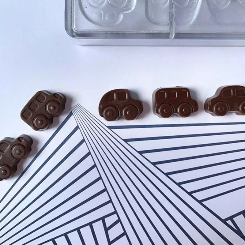 Moldes Policarbonato Molde Para Chocolate Molde Autos 24 Cav Transparente / Molde Policarbonato Autos 24 Cav