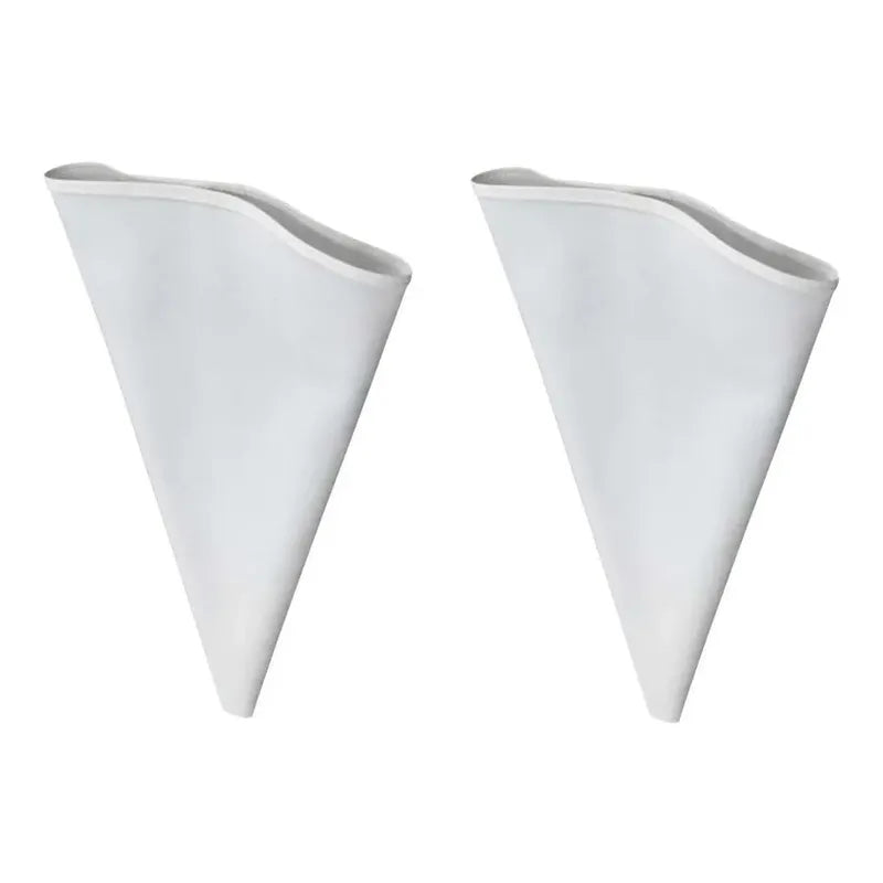 Pack X2 Manga Pastelera Profesional Tela Mangas De Tela 40cm Gris Claro