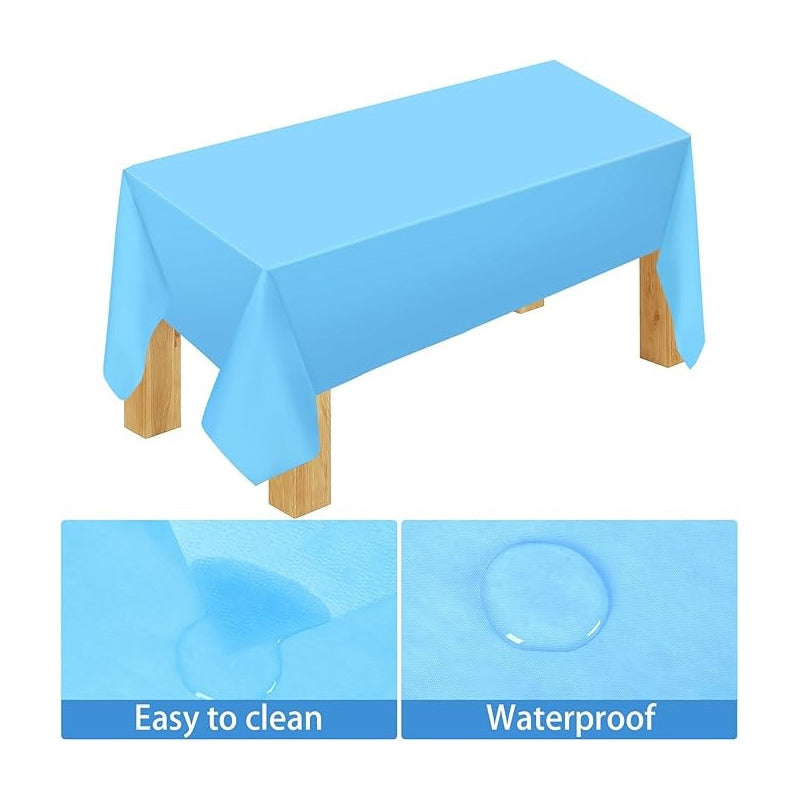 Set Cumpleaños Servilleta Vaso Plato Desechable Celeste 20p