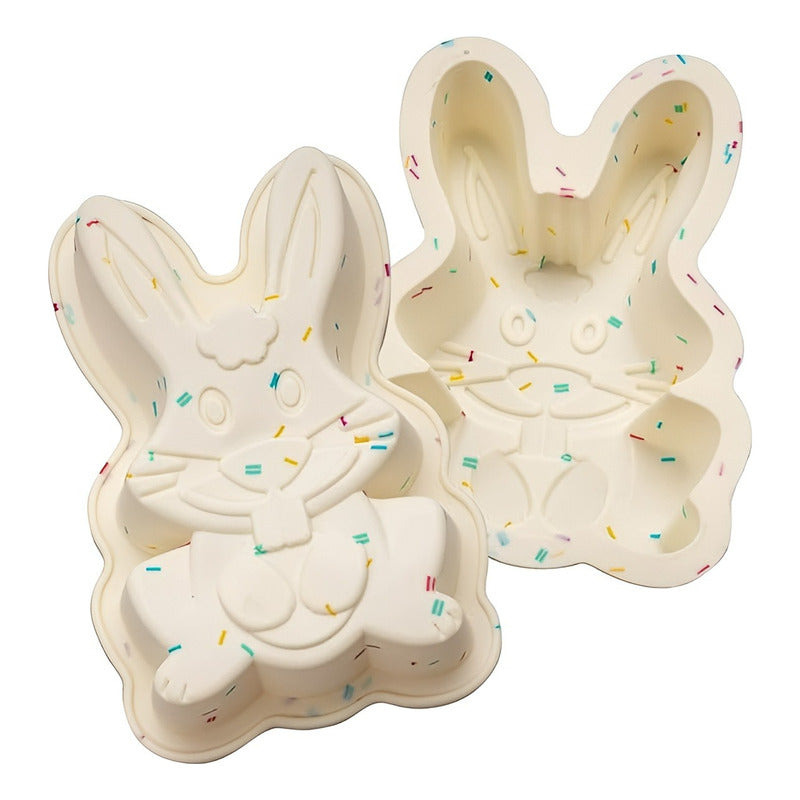 Molde Conejo De Pascua Molde Silicona Molde Chocolate Conejo Multicolor