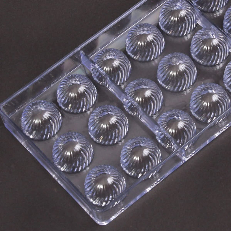 Pack X2 Moldes Chocolate Limon + Moldes Policarbonato Trufa Gris