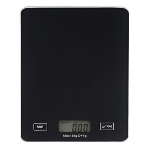 Gramera Digital Pesa Gramera Cocina Pesa Alimentos 5kg/0.01g Negro 5 Kg