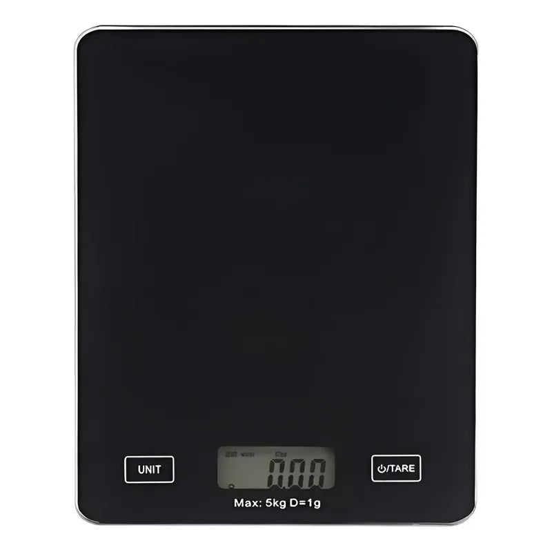 Gramera Digital Pesa Gramera Cocina Pesa Alimentos 5kg/0.01g Negro 5 Kg