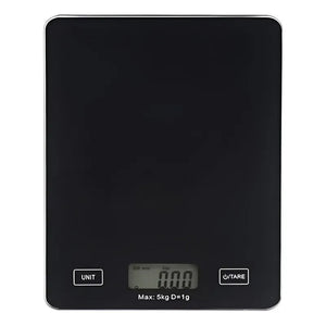 Gramera Digital Pesa Gramera Cocina Pesa Alimentos 5kg/0.01g Negro 5 Kg