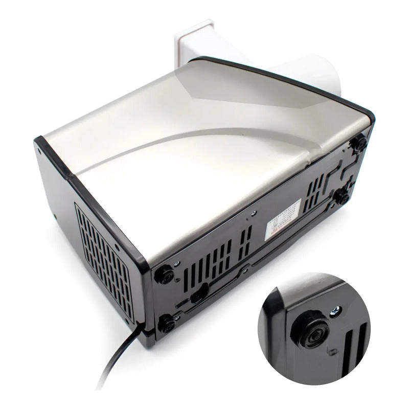 Rallador De Queso Eléctrico Giratorio Pasteleriuscl Con 3 Cuchillas De Acero Inoxidable Gris / Rallador De Queso 300w