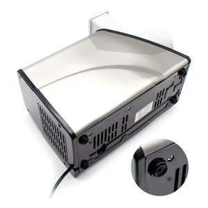 Rallador De Queso Eléctrico Giratorio Pasteleriuscl Con 3 Cuchillas De Acero Inoxidable Gris / Rallador De Queso 300w