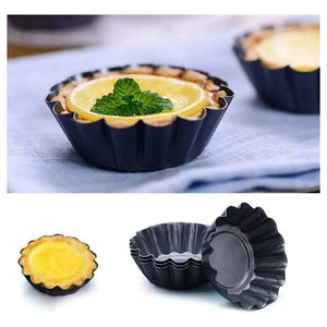 Pack 12 Molde Mini Tartaleta Tarta Moldes Para Reposteria  Gris Oscuro 8275