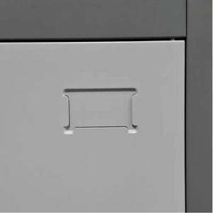 Lockers Metalicos Casillero Metálico 3 Cuerpos 12 Puertas Gris