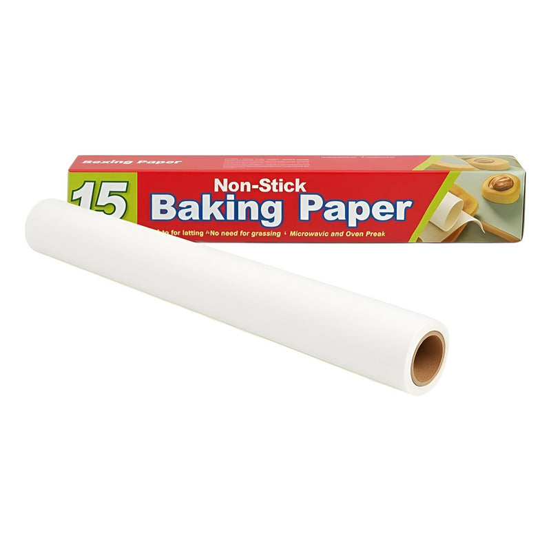 Rollo Papel Mantequilla Papel Mantequilla Cocina Papel 15mts - - Papel Para Hornear 15mts