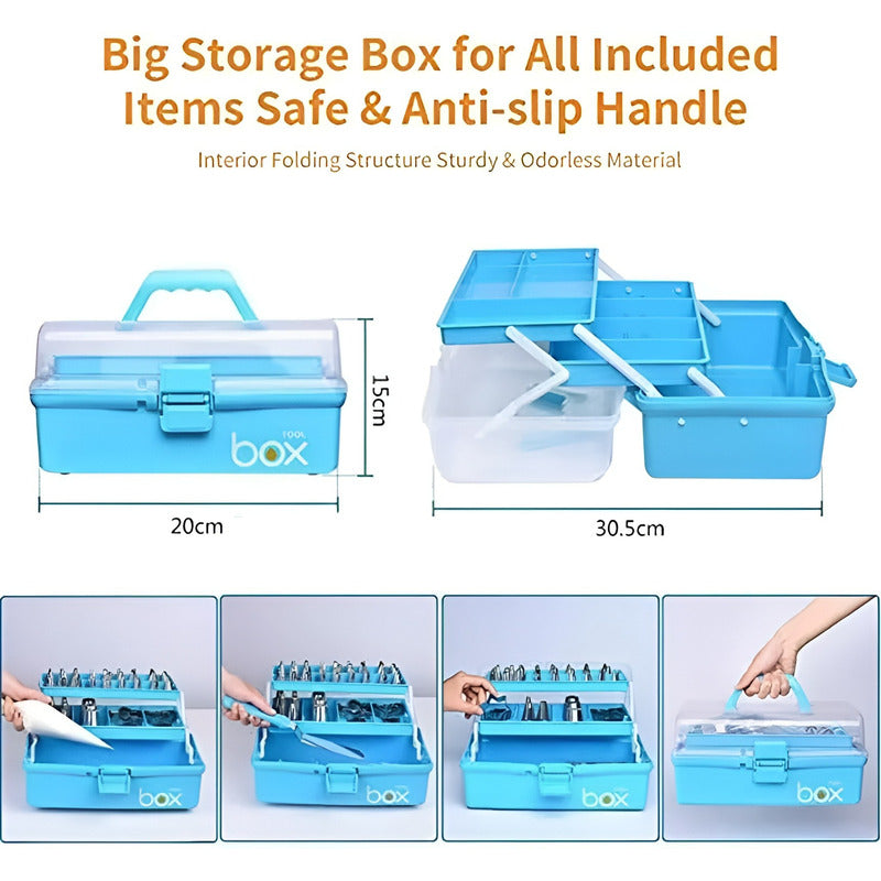 Set De Pasteleria Kit Decoración Para Reposteria 236pcs