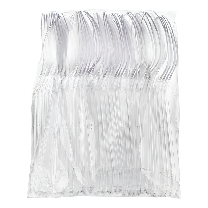 100 Cucharas Plasticas Cuchara Postre Cuchara Mini Cucharas Transparentes
