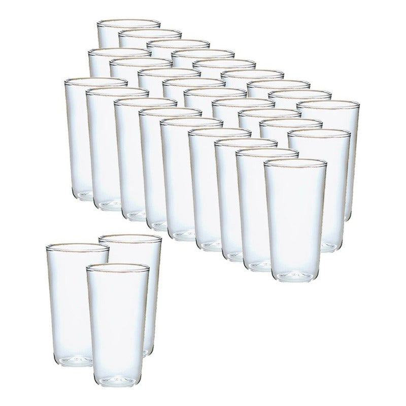 100 Set Vasos Desechables Vaso Plastico Vaso Acrilicos 300ml Transparente