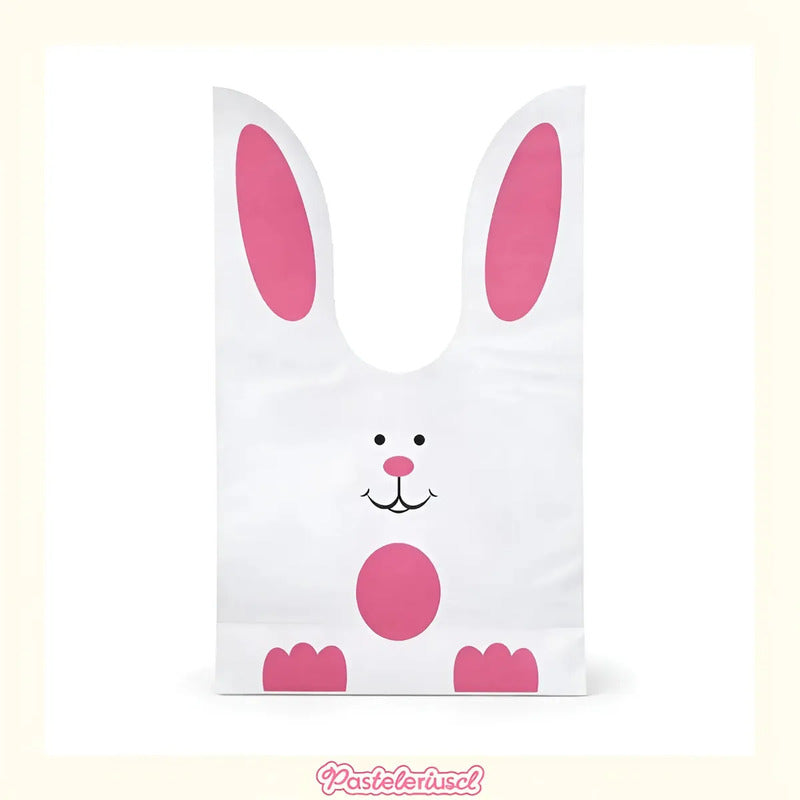 Pack X150 Bolsas De Dulces De Pascua Chocolates Bolsas De Regalos Para Niños Bolsa Con Diseño Conejo De Pascua 22x13cm... Rosa Bolsas Conejo De Pascua