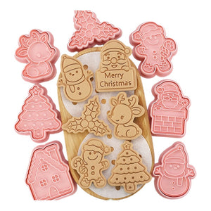 8 Moldes Para Galletas Cortador Galletas Cortadores Navidad Al Azar