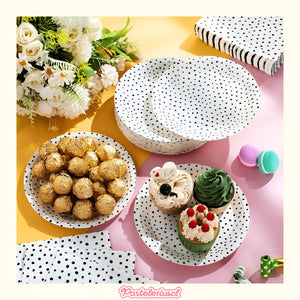 10 Platos De Papel Platos Desechables Platos Cumpleaños 23cm Blanco