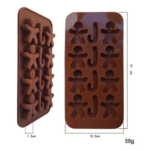 Moldes De Chocolate Molde De Silicona Molde Navidad Moldes Para Navidad Molde Navideños Molde Jengibre 12 Cavid Pasteleriacl