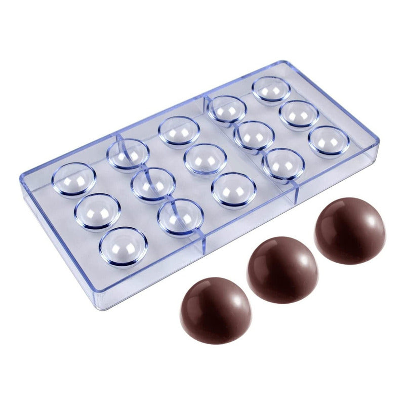 Moldes Chocolate Moldes De Chocolate Policarbonato 15circulo Transparente