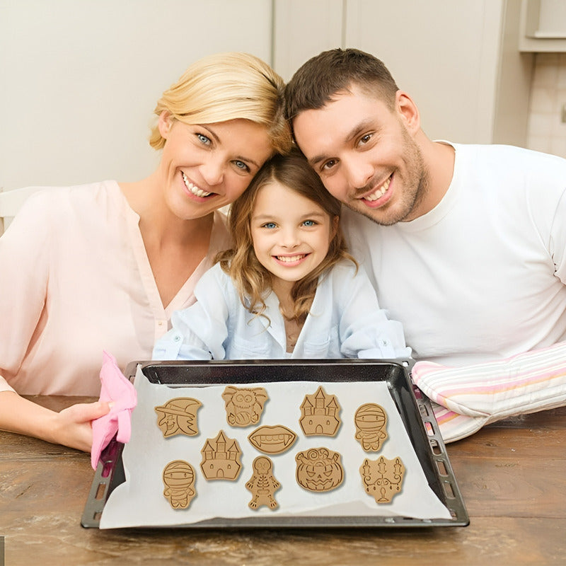 8 Moldes Galletas Halloween Cortadores De Galletas Cortador Rosa