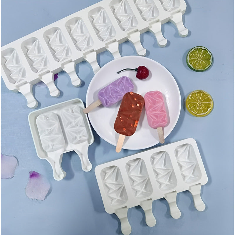 Moldes De Silicona Para Helados Molde Paletas Helado 8c 445 Blanco
