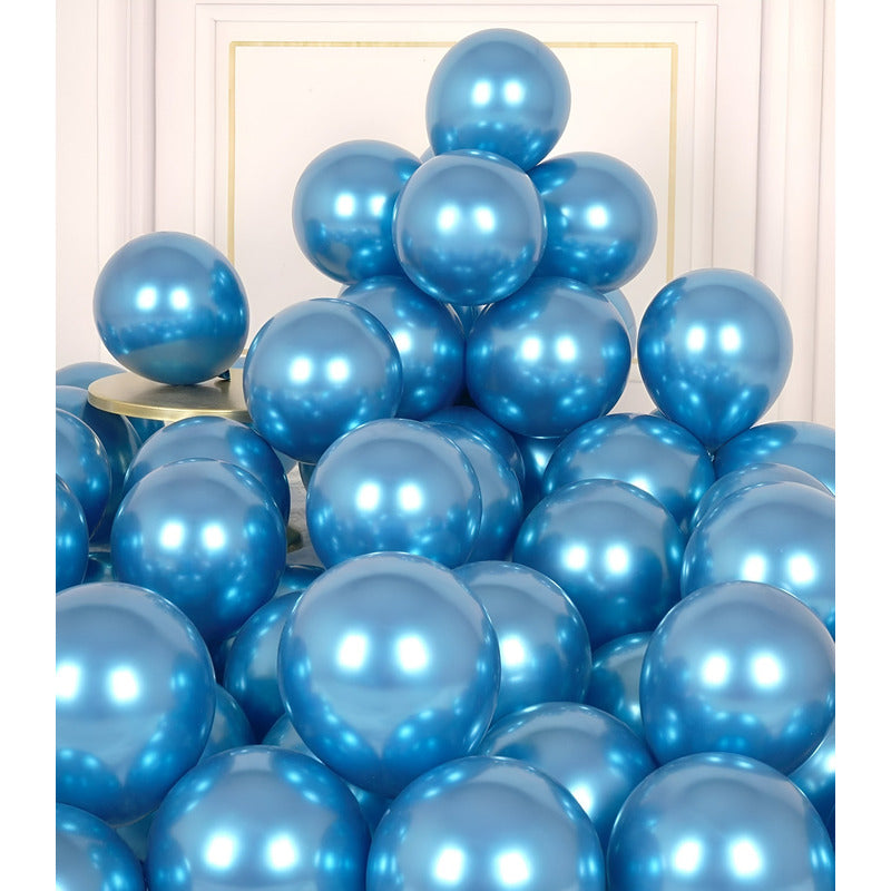 50 Globos Feliz Cumpleaños Decoracion Globos Set De Globos Azul Claro Globos De Cumpleaños