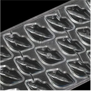 Molde Chocolate Acrilico Molde De Chocolate Molde De Beso Insumos Reposteria Moldes Para Bombones Molde De Chocolates... Transparente
