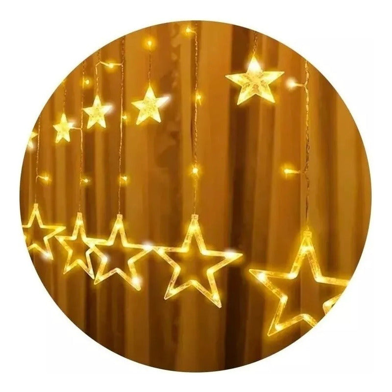 Luces Navideñas Cascadas Estrella Luces Navidena 3m 3013 Cálida