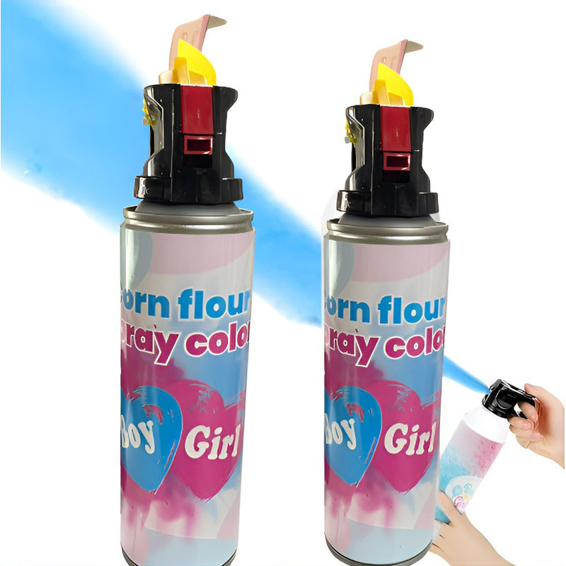 Pack X2 Extintor Humo Revelacion De Genero Cañon Spray Humo