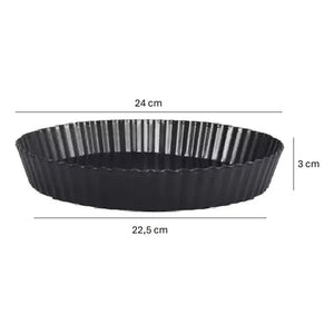 Molde Redondo Metal 24cm Antiadherente Pastelería Pasteleriuscl Gris