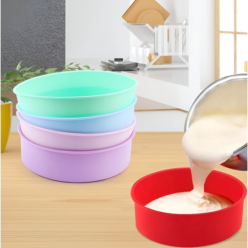 Molde Silicona Molde De Torta Molde De Silicona Mini Redondo
